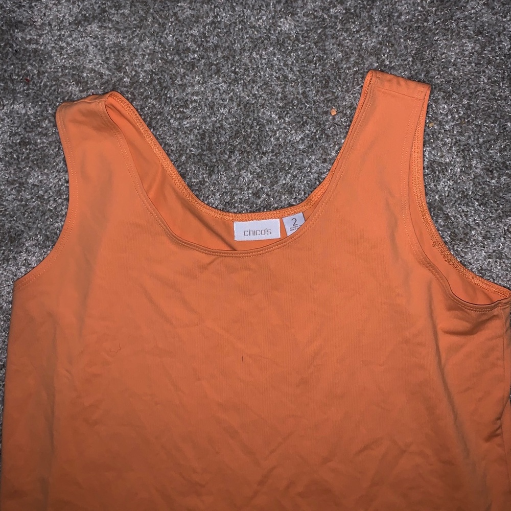 Chico’s Womens Orange Tanktop - Picture 4 of 6